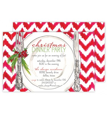 Christmas Invitations, Christmas Placesetting, Roseanne Beck